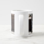 最も可愛い赤ん坊の動物 |ピアノ鍵の子猫 ジャンボコーヒーマグカップ (裏面)