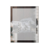 最も可愛い赤ん坊の動物 |ピアノ鍵の子猫 ノートパッド (回転)