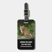 最も可愛い赤ん坊の動物 |フォキシスマイル ラゲッジタグ (正面縦)