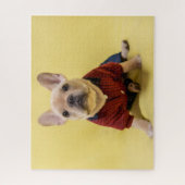 最も可愛い赤ん坊の動物 |フランスのブルドッグ ジグソーパズル (縦)