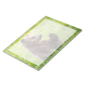 最も可愛い赤ん坊の動物 |ブラウンベアーキューブ波 ノートパッド (アングル)