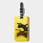 最も可愛い赤ん坊の動物 |ブラックキャット遊ズ ラゲッジタグ (正面縦)