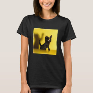 最も可愛い赤ん坊の動物  ブラックキャット遊ズ Tシャツ