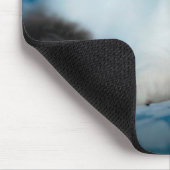 最も可愛い赤ん坊の動物 |ブラック&ホワイトの子猫 マウスパッド (コーナー)