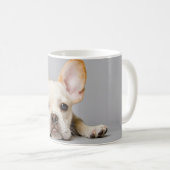 最も可愛い赤ん坊の動物 ブルドッグフランスのが横たわっていた|ブルドッグ コーヒーマグカップ (正面右)