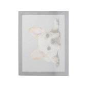 最も可愛い赤ん坊の動物 ブルドッグフランスのが横たわっていた|ブルドッグ ノートパッド (回転)