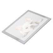 最も可愛い赤ん坊の動物 ブルドッグフランスのが横たわっていた|ブルドッグ ノートパッド (アングル)