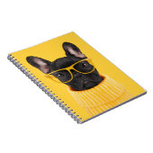 最も可愛い赤ん坊の動物 |ブルドッグフランスのサングラス ノートブック (右側)