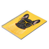 最も可愛い赤ん坊の動物 |ブルドッグフランスのサングラス ノートブック (左側)