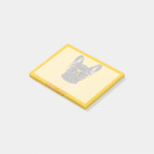 最も可愛い赤ん坊の動物 |ブルドッグフランスのサングラス ポストイット (アングル)