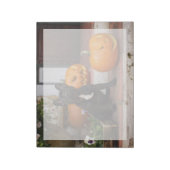 最も可愛い赤ん坊の動物 |ブルドッグフランスのハロウィーン ノートパッド (回転)