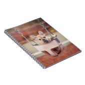 最も可愛い赤ん坊の動物 |ブルドッグフランスのプレイグラウンド ノートブック (右側)