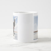 最も可愛い赤ん坊の動物 |ブルドッグフランスのボート ジャンボコーヒーマグカップ (正面)