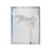 最も可愛い赤ん坊の動物 |ブルドッグフランスのボート ノートパッド (回転)