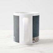 最も可愛い赤ん坊の動物 |ブルドフランスのッグ ジャンボコーヒーマグカップ (裏面)