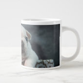 最も可愛い赤ん坊の動物 |ブルドフランスのッグ ジャンボコーヒーマグカップ (右)