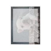 最も可愛い赤ん坊の動物 |ブルドフランスのッグ ノートパッド (回転)