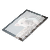 最も可愛い赤ん坊の動物 |ブルドフランスのッグ ノートパッド (アングル)