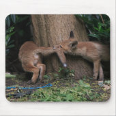 最も可愛い赤ん坊の動物 |ベビーキツネ遊の マウスパッド (正面)