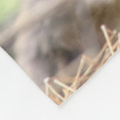 最も可愛い赤ん坊の動物 |ベビーキツネ フリースブランケット (角)