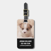 最も可愛い赤ん坊の動物 |ベビーコルギ ラゲッジタグ (正面縦)