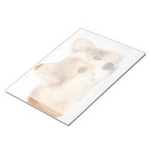 最も可愛い赤ん坊の動物 |ベビーコーギパピーポートレート ノートパッド (アングル)