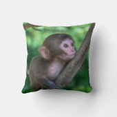 最も可愛い赤ん坊の動物 |ベビーサル クッション (裏面)