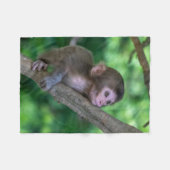 最も可愛い赤ん坊の動物 |ベビーサル フリースブランケット (正面(横))