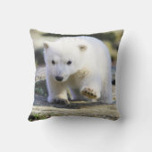 最も可愛い赤ん坊の動物 |ベビーシロクマ クッション (裏面)