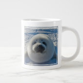 最も可愛い赤ん坊の動物 |ベビーシール ジャンボコーヒーマグカップ (右)