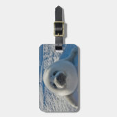 最も可愛い赤ん坊の動物 |ベビーシール ラゲッジタグ (正面縦)