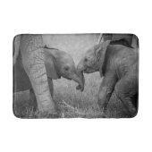 最も可愛い赤ん坊の動物 |ベビーゾウの挨拶 バスマット (正面)