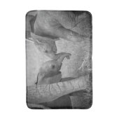 最も可愛い赤ん坊の動物 |ベビーゾウの挨拶 バスマット (正面縦)