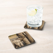 最も可愛い赤ん坊の動物 |ベビーゾウ&ママ コースター (右側)