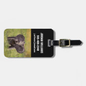 最も可愛い赤ん坊の動物 |ベビーゾウKenya Africa ラゲッジタグ (正面横)