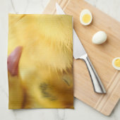 最も可愛い赤ん坊の動物 |ベビーダックグループ キッチンタオル (四つ折り)