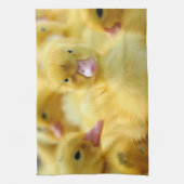 最も可愛い赤ん坊の動物 |ベビーダックグループ キッチンタオル (縦)