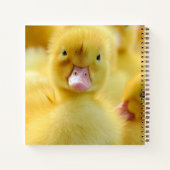 最も可愛い赤ん坊の動物 |ベビーダックグループ ノートブック (裏面)
