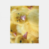 最も可愛い赤ん坊の動物 |ベビーダックグループ フリースブランケット (正面)