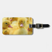 最も可愛い赤ん坊の動物 |ベビーダックグループ ラゲッジタグ (正面横)