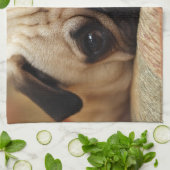 最も可愛い赤ん坊の動物 |ベビーパピー キッチンタオル (折り畳み)