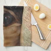 最も可愛い赤ん坊の動物 |ベビーパピー キッチンタオル (四つ折り)