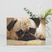 最も可愛い赤ん坊の動物 |ベビーパピー サンキューカード (スタンド正面)