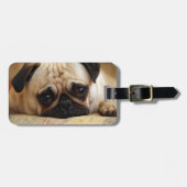 最も可愛い赤ん坊の動物 |ベビーパピー ラゲッジタグ (正面横)