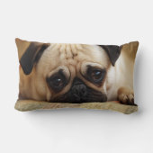 最も可愛い赤ん坊の動物 |ベビーパピー ランバークッション (裏面)