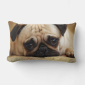 最も可愛い赤ん坊の動物 |ベビーパピー ランバークッション (正面)