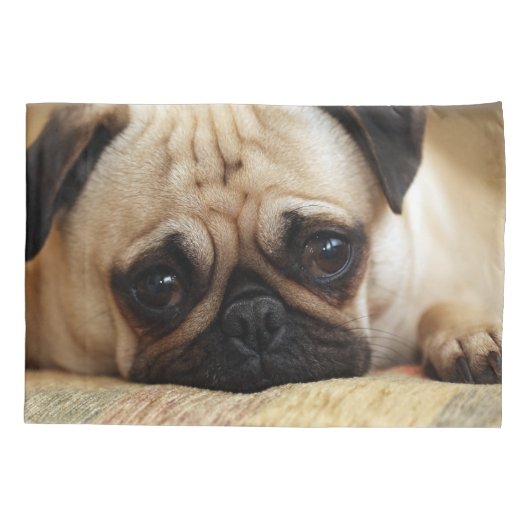 最も可愛い赤ん坊の動物 |ベビーパピー 枕カバー (裏面)