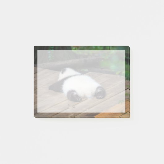 最も可愛い赤ん坊の動物 |ベビーパンダ眠り ポストイット (正面)