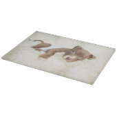 最も可愛い赤ん坊の動物 |ベビーピットブルパピー カッティングボード (角)