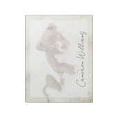 最も可愛い赤ん坊の動物 |ベビーピットブルパピー ノートパッド (回転)